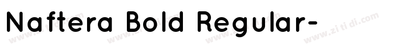 Naftera Bold Regular字体转换